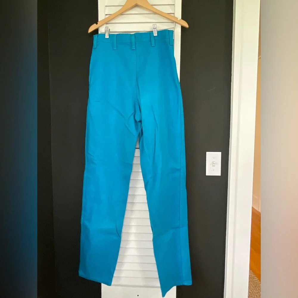 VTG Wrangler Bright Blue Turquoise 80’s-90’s high waist riding jeans - Picture 8 of 8